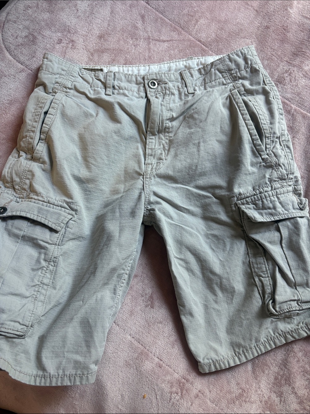 Men's Cargo Shorts in Light Khaki - Durable Everyday Wear
